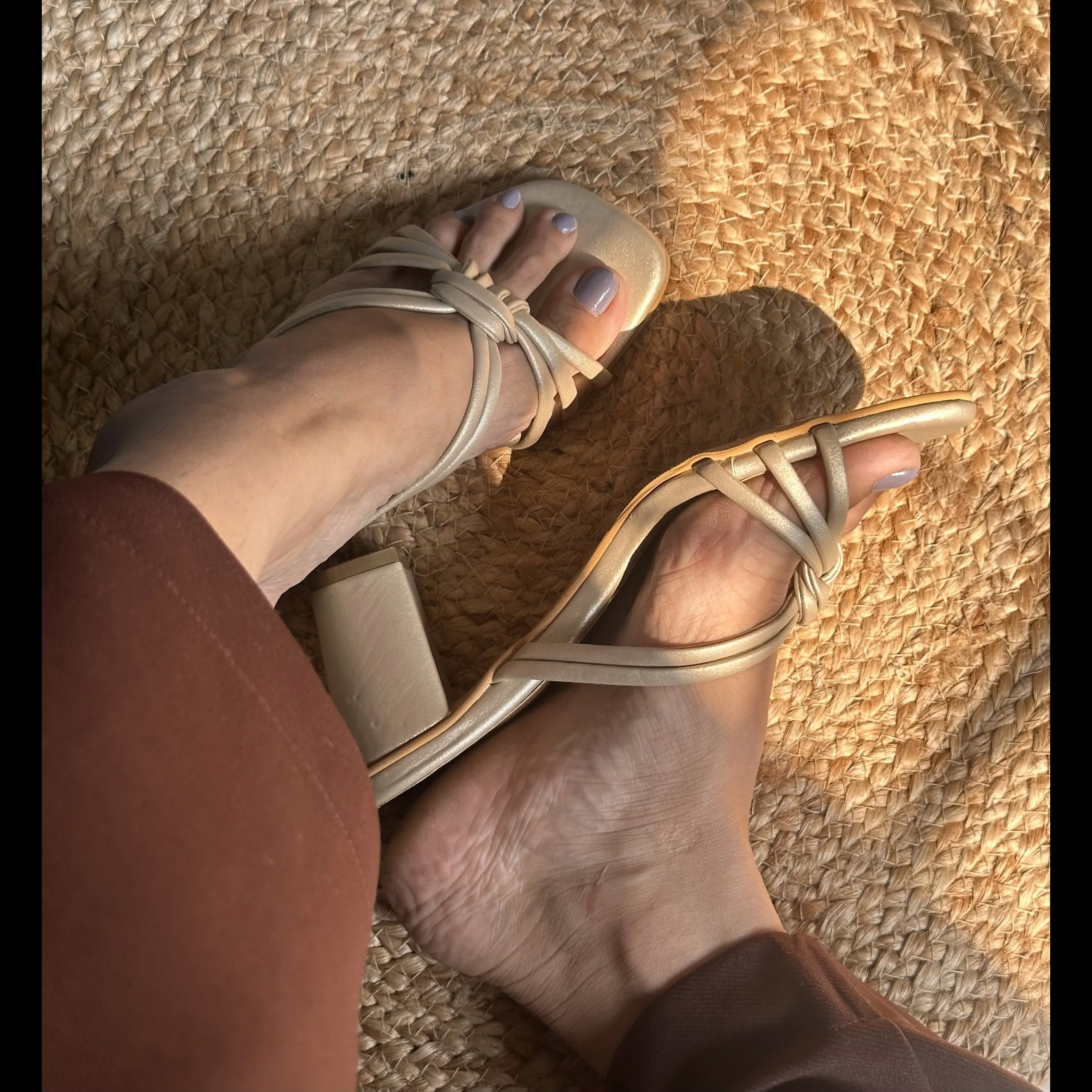 Knot Gold Heels
