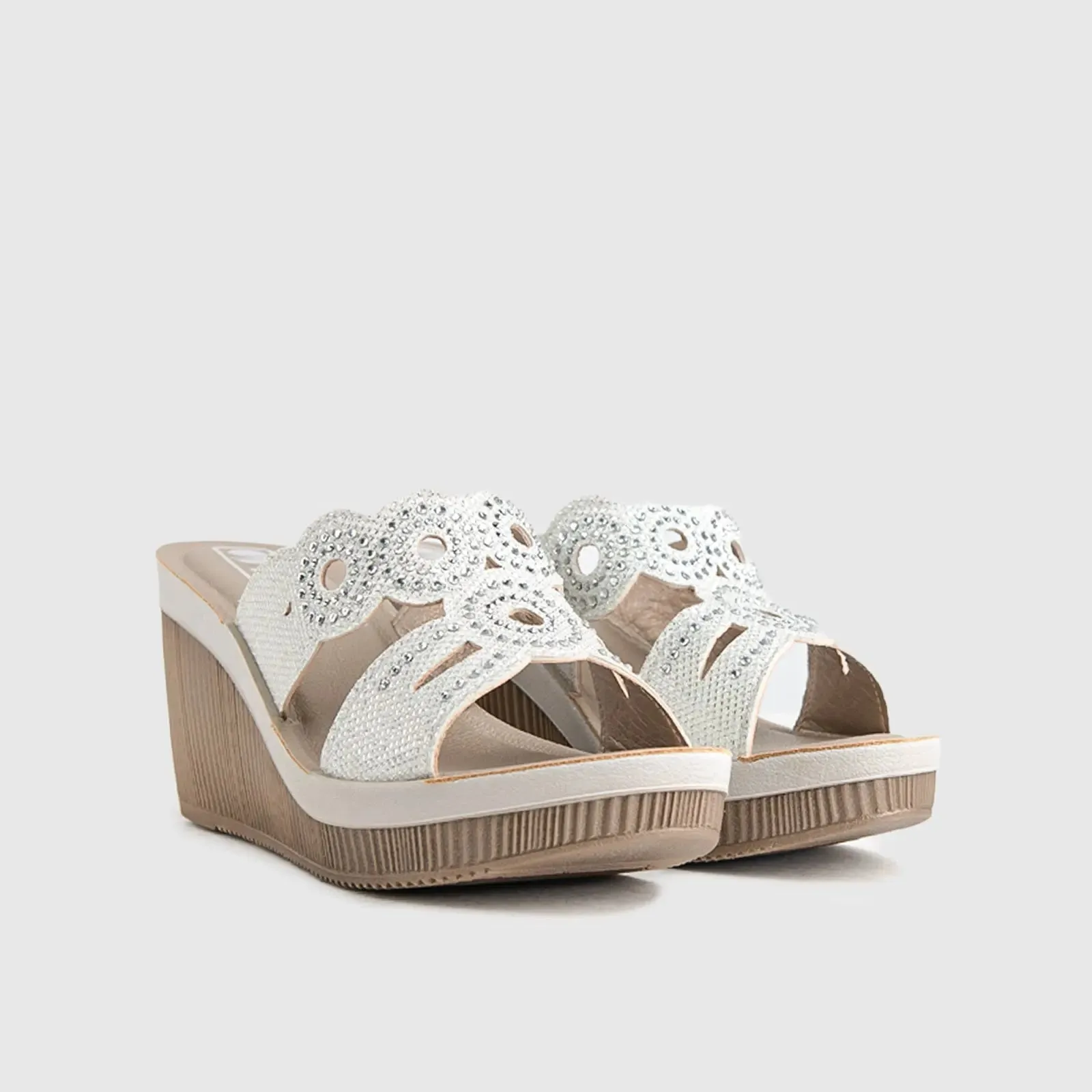 Ladies Comfort Sandals AS028 White