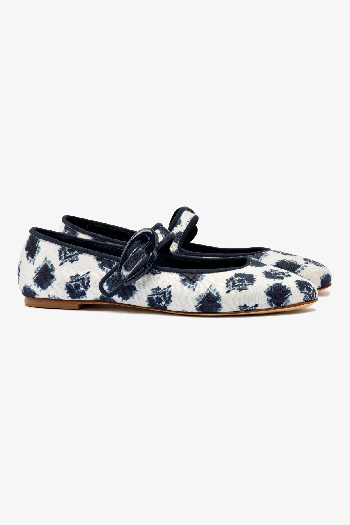 Larroude x Jonathan Cohen Verona Ballet Flat In Tiedye Ocean Linen