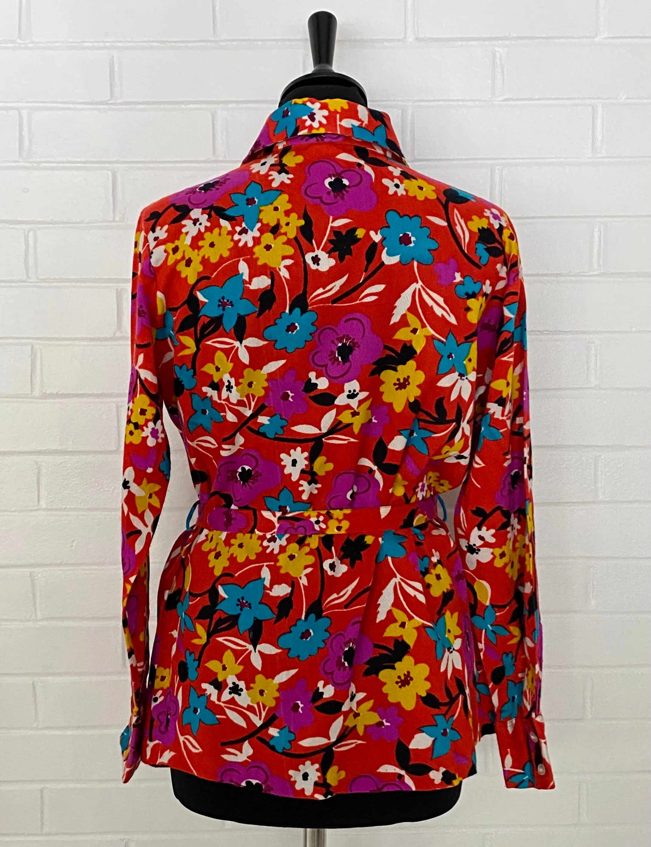 Late 60s/ Early 70s Joyce Lane Flowered Blouse