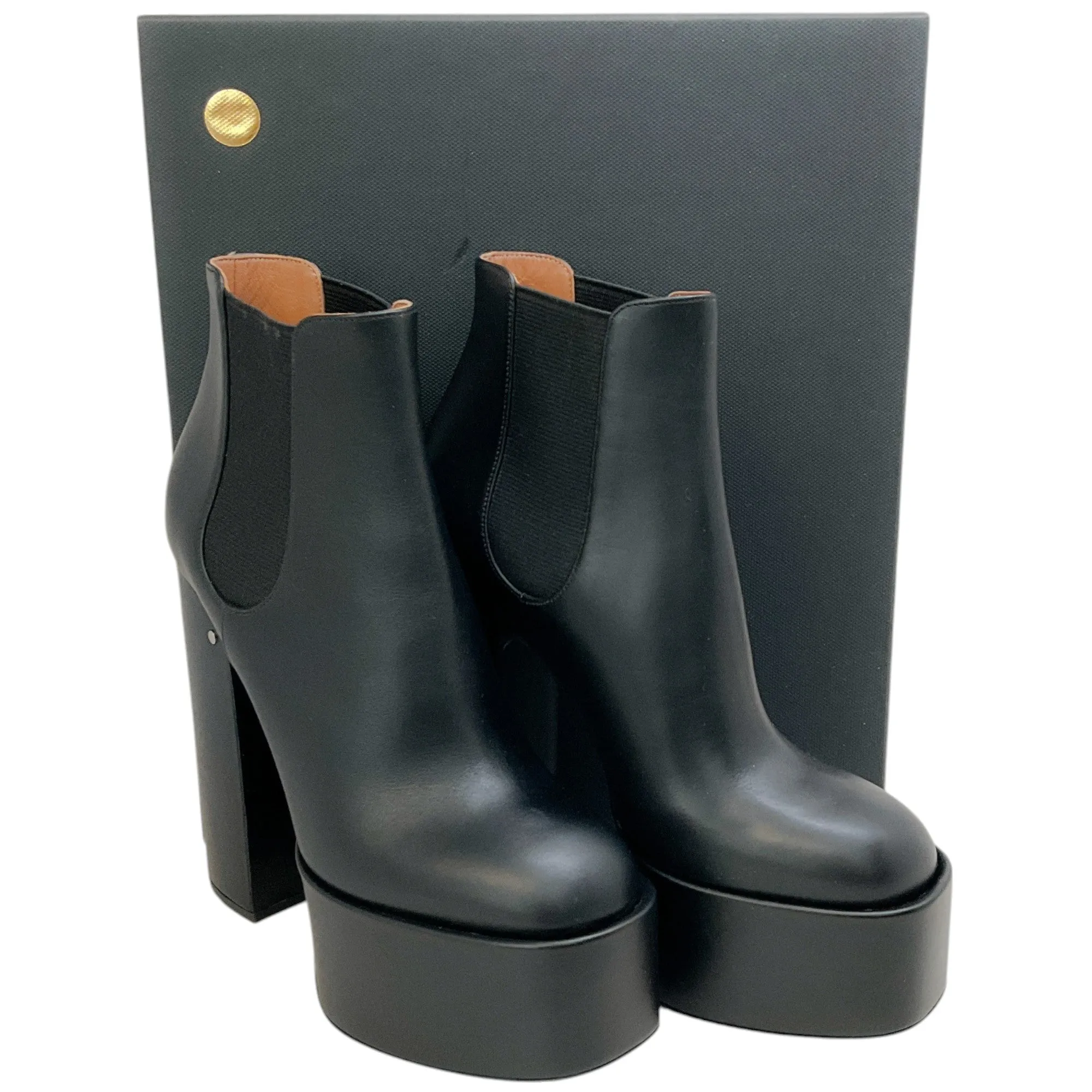 Laurence Dacade Black Leather Laurance Platform Boots