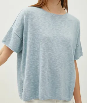 Layla Blouse in Vintage Blue