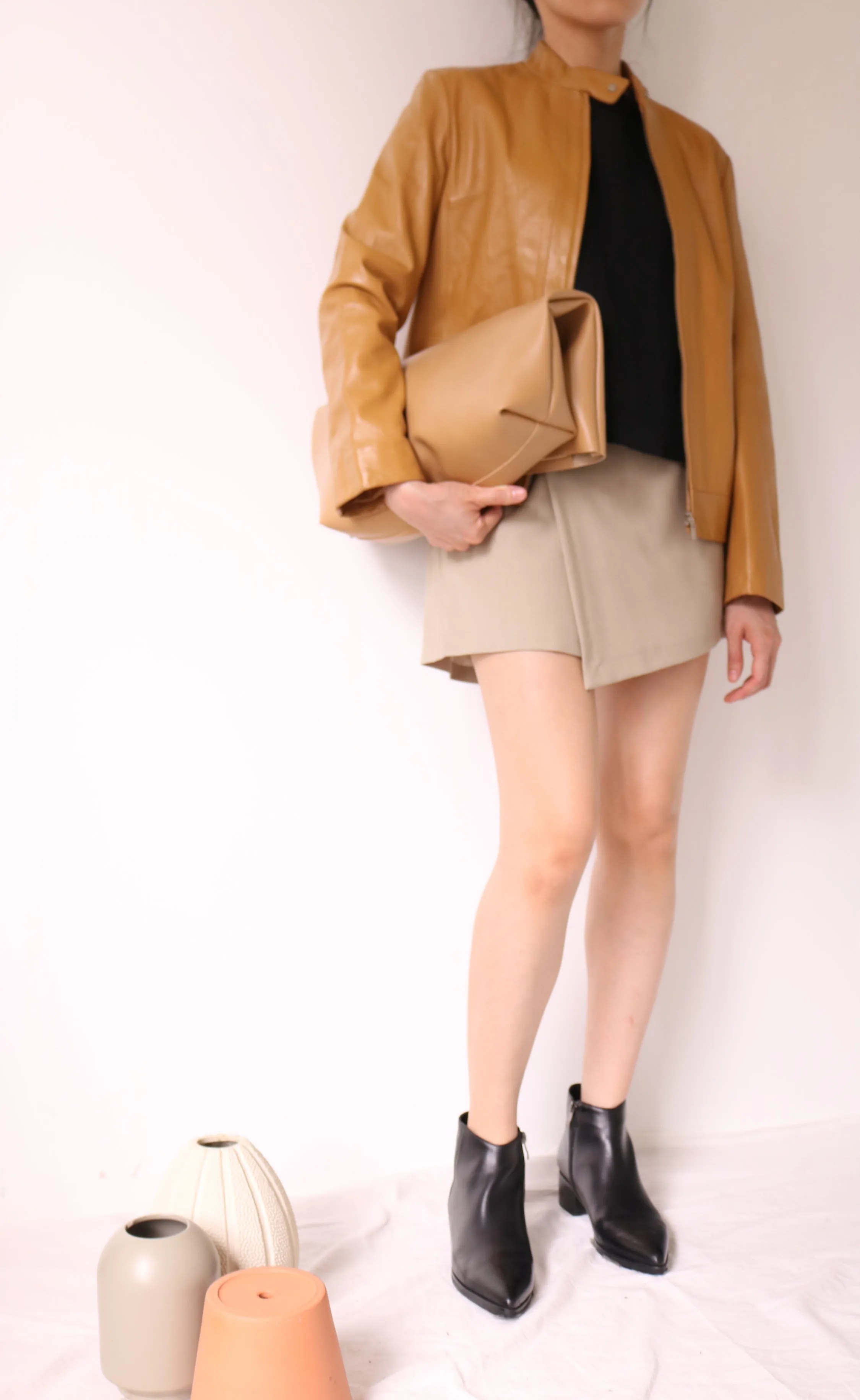 Lea Jacket- (sheepskin leather,korean vintage)-sold out