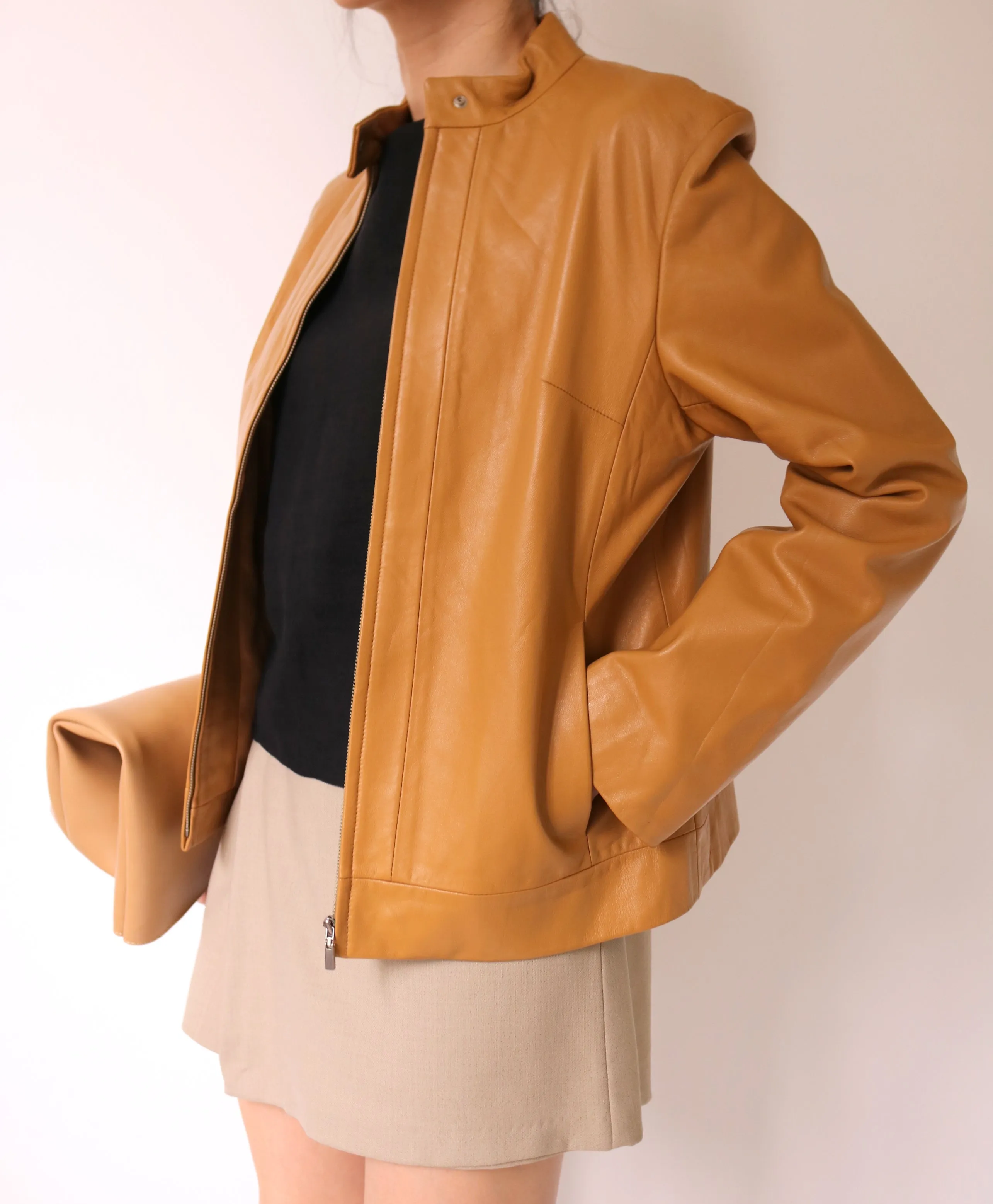 Lea Jacket- (sheepskin leather,korean vintage)-sold out