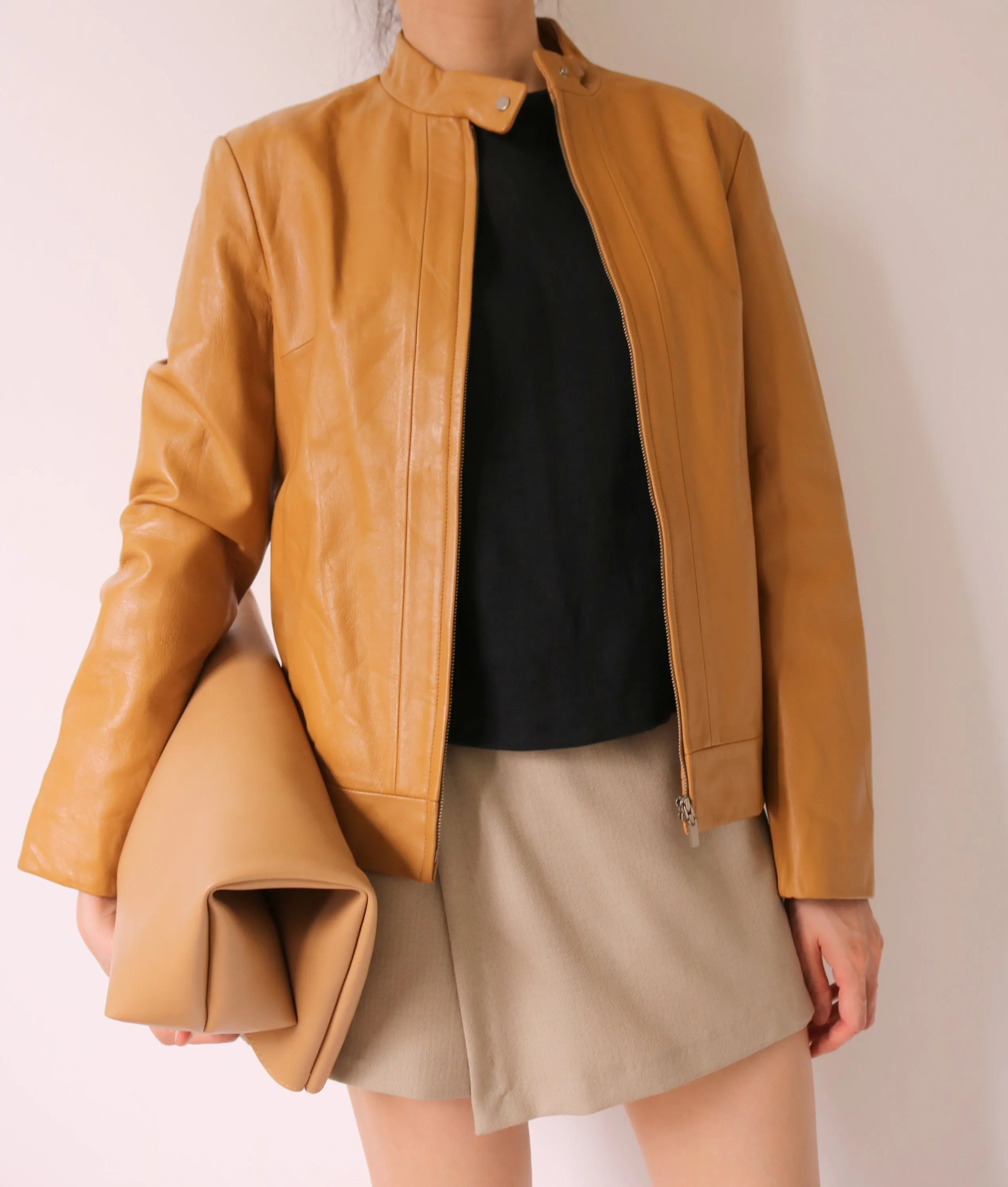 Lea Jacket- (sheepskin leather,korean vintage)-sold out