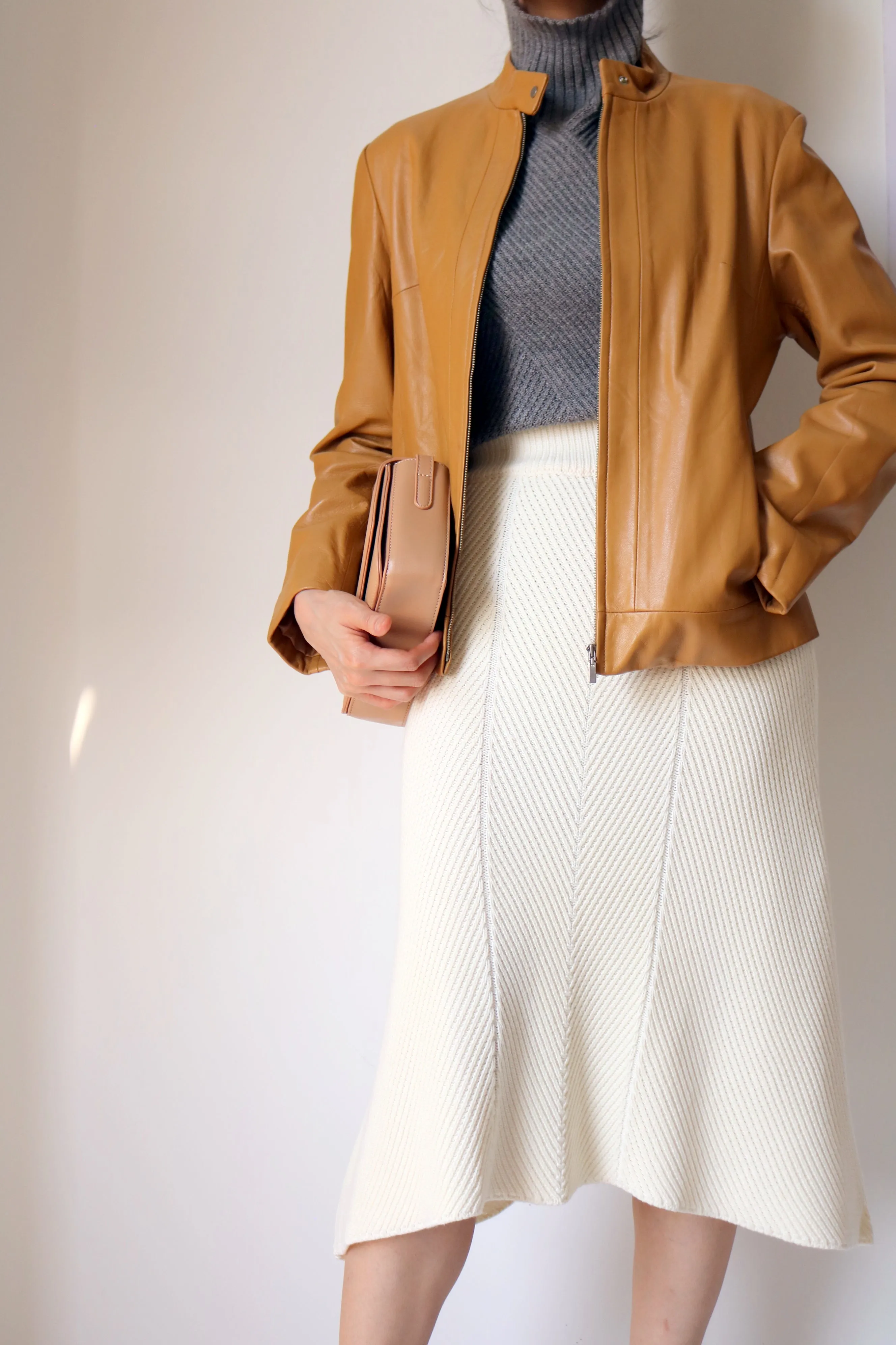 Lea Jacket- (sheepskin leather,korean vintage)-sold out