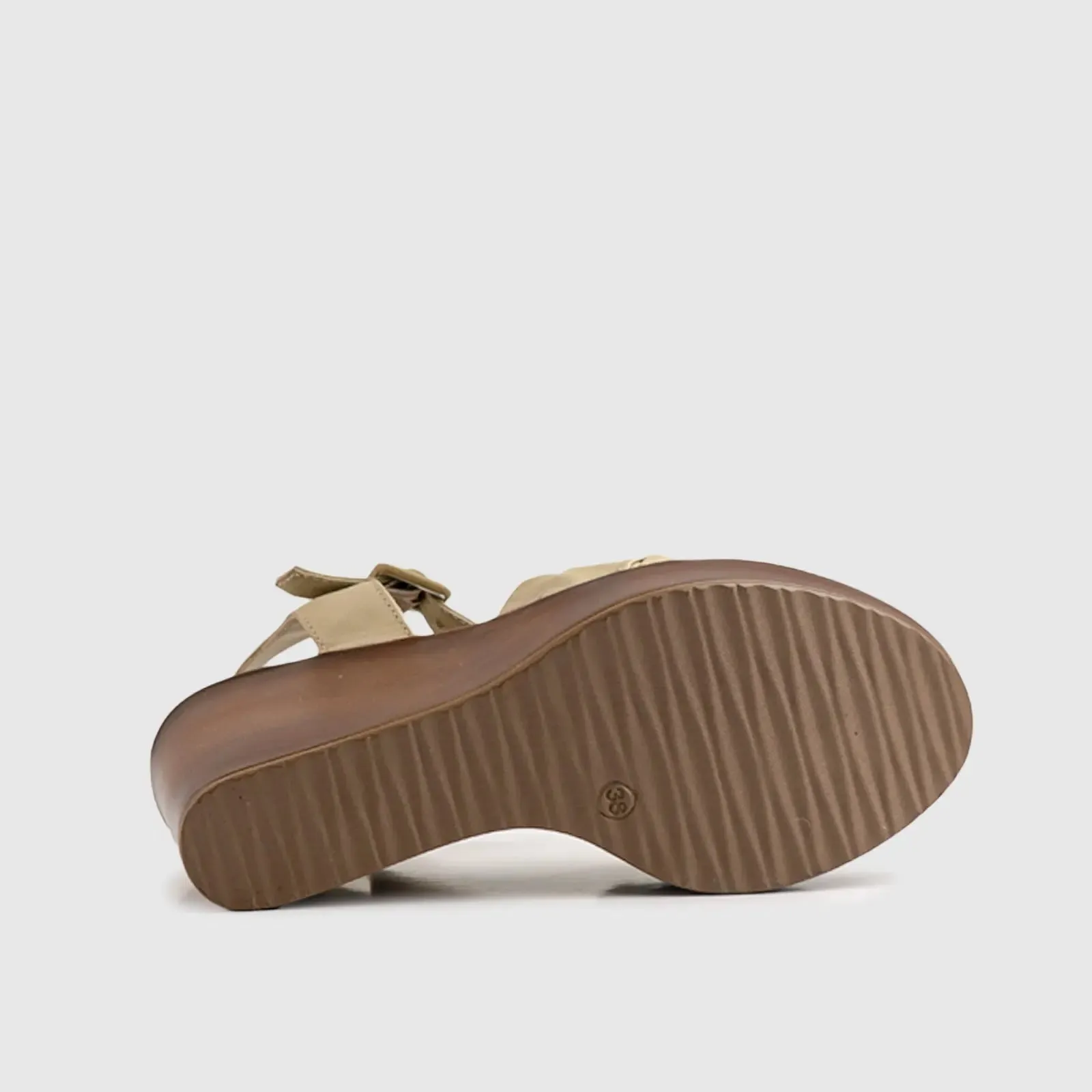 Leather Comfort Wedges Olive 10811