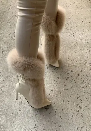 Leather Mid Calf Boots