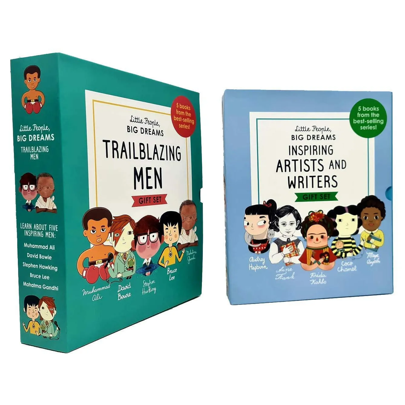 Little People, Big Dreams Trailblazing Men and Inspiring Artists And Writers 10 Books Collection Box Gift Set