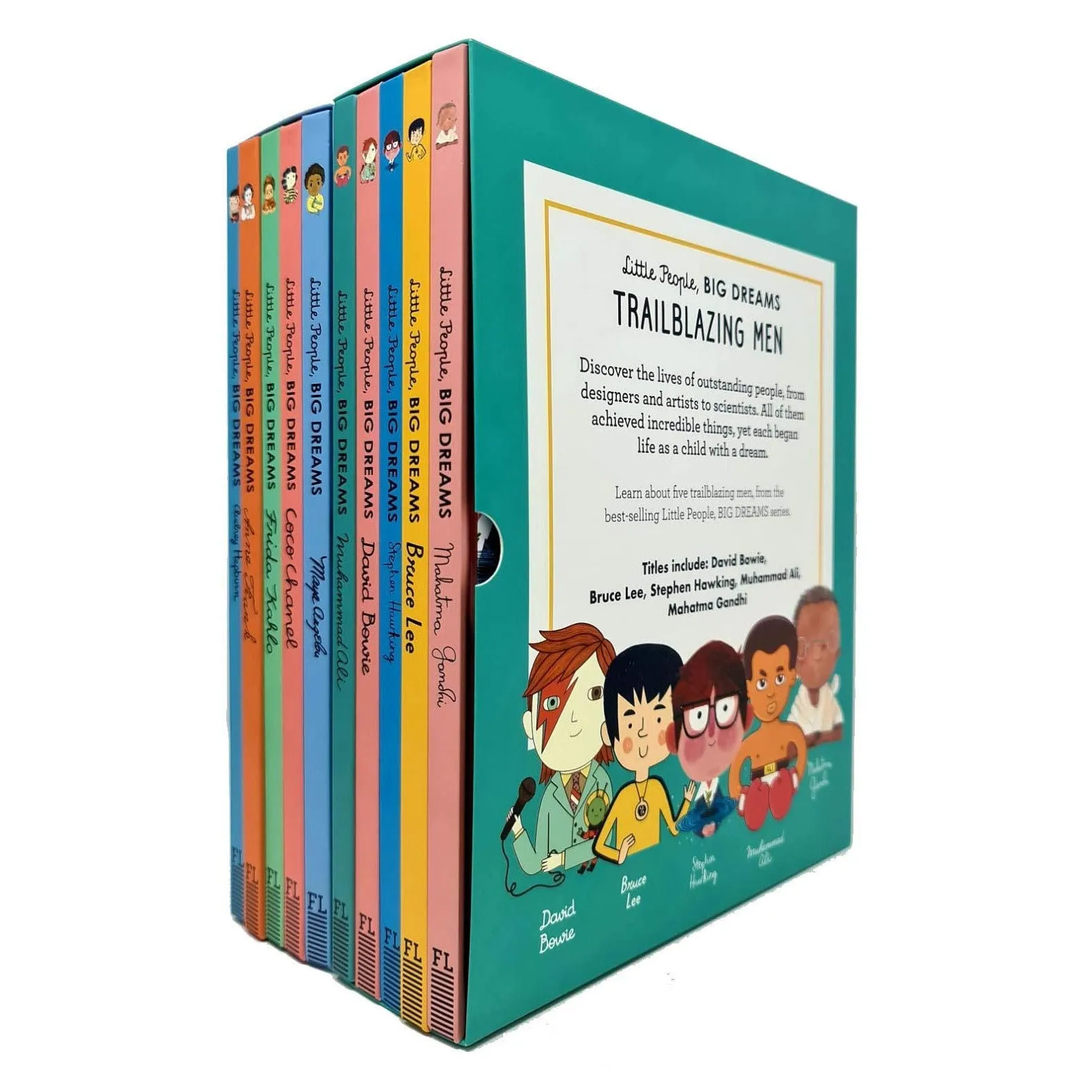 Little People, Big Dreams Trailblazing Men and Inspiring Artists And Writers 10 Books Collection Box Gift Set