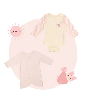 Long Sleeve Bodysuits Bundle (Pack of 2, Pink)