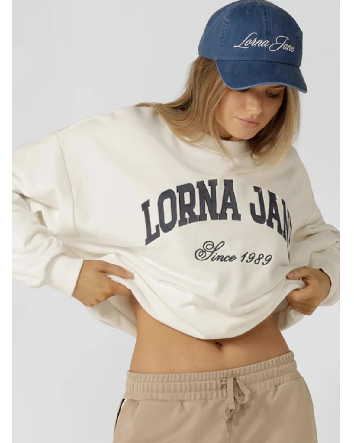 Lorna Jane Heritage Washed Logo Cap - Washed Riviera Blue