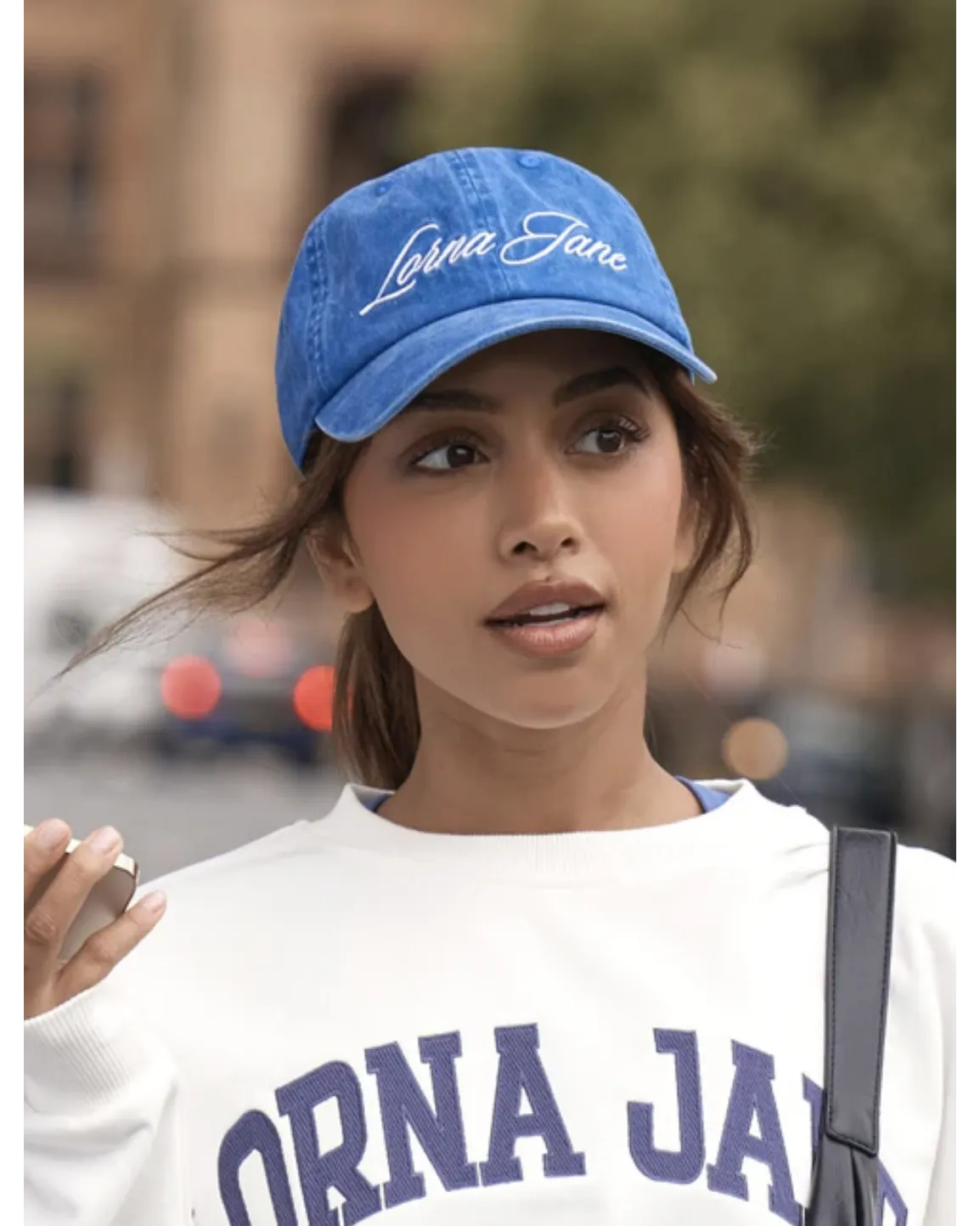 Lorna Jane Heritage Washed Logo Cap - Washed Riviera Blue
