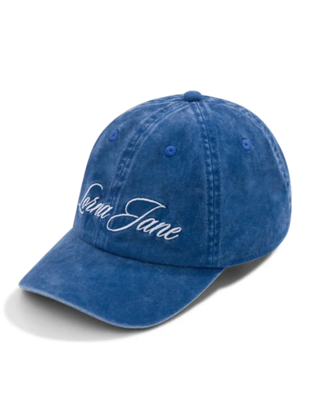 Lorna Jane Heritage Washed Logo Cap - Washed Riviera Blue