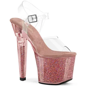 LOVESICK-708SG  Clear/Pink Multi Iridescent Glitters