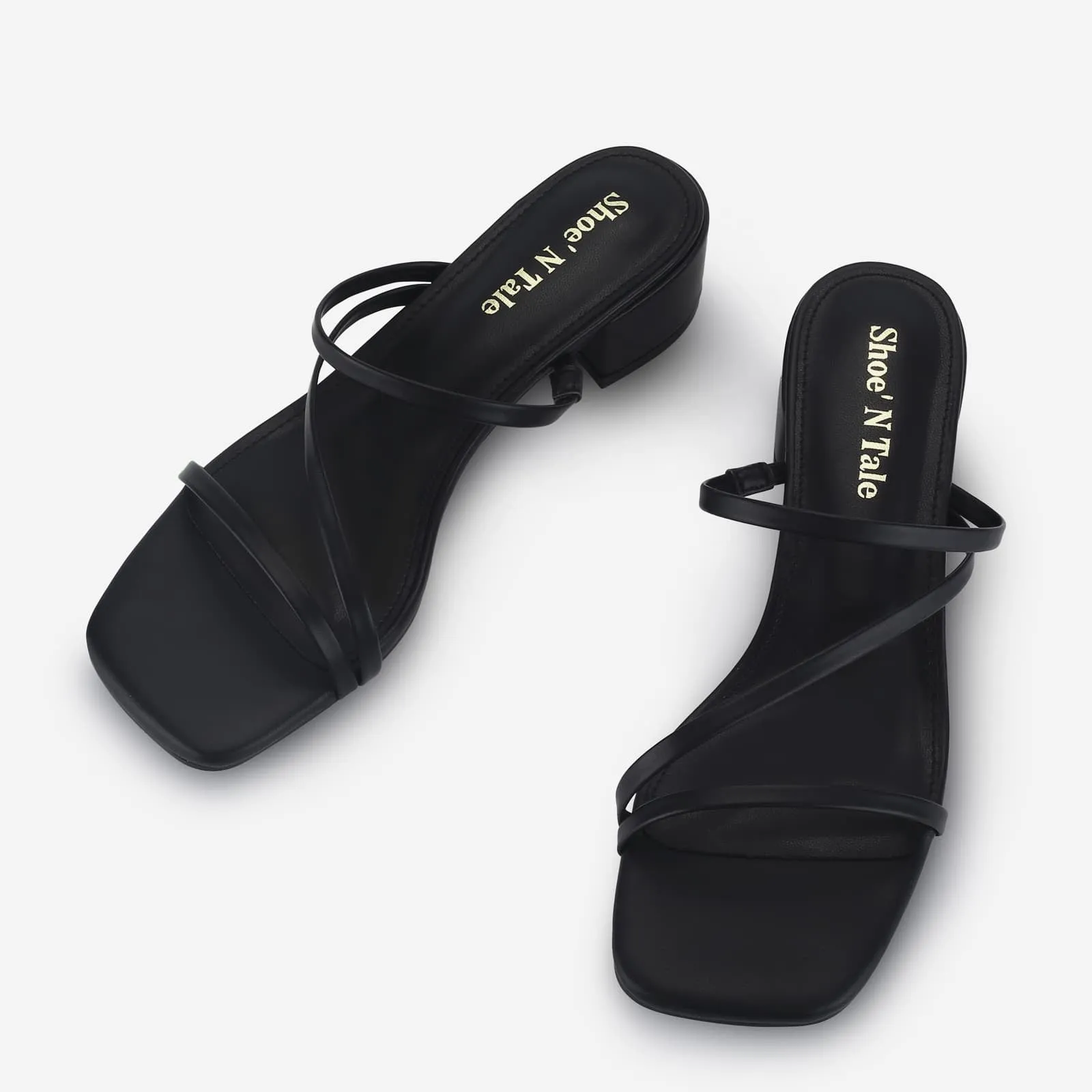 Low Square Toe Sandals