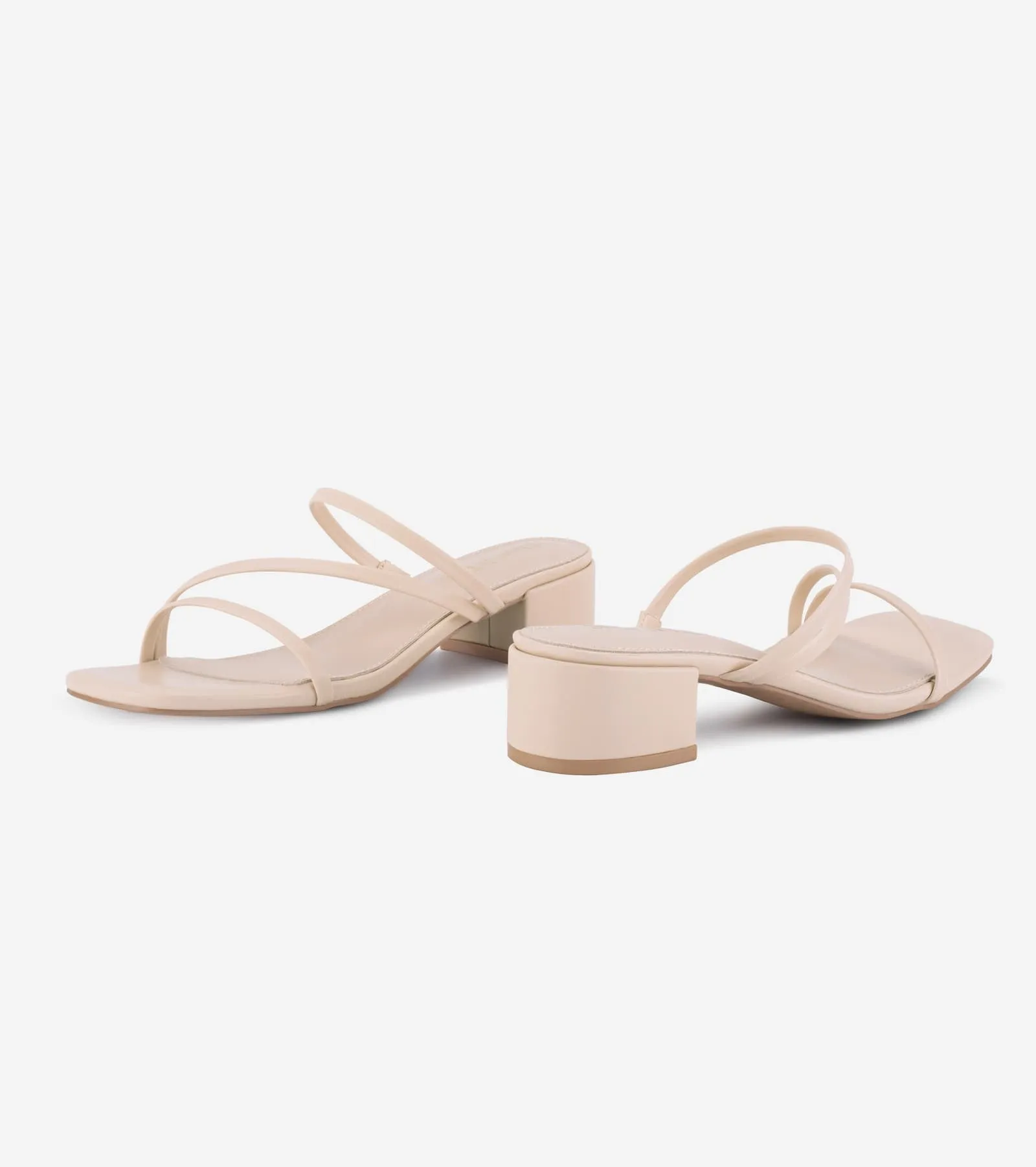 Low Square Toe Sandals