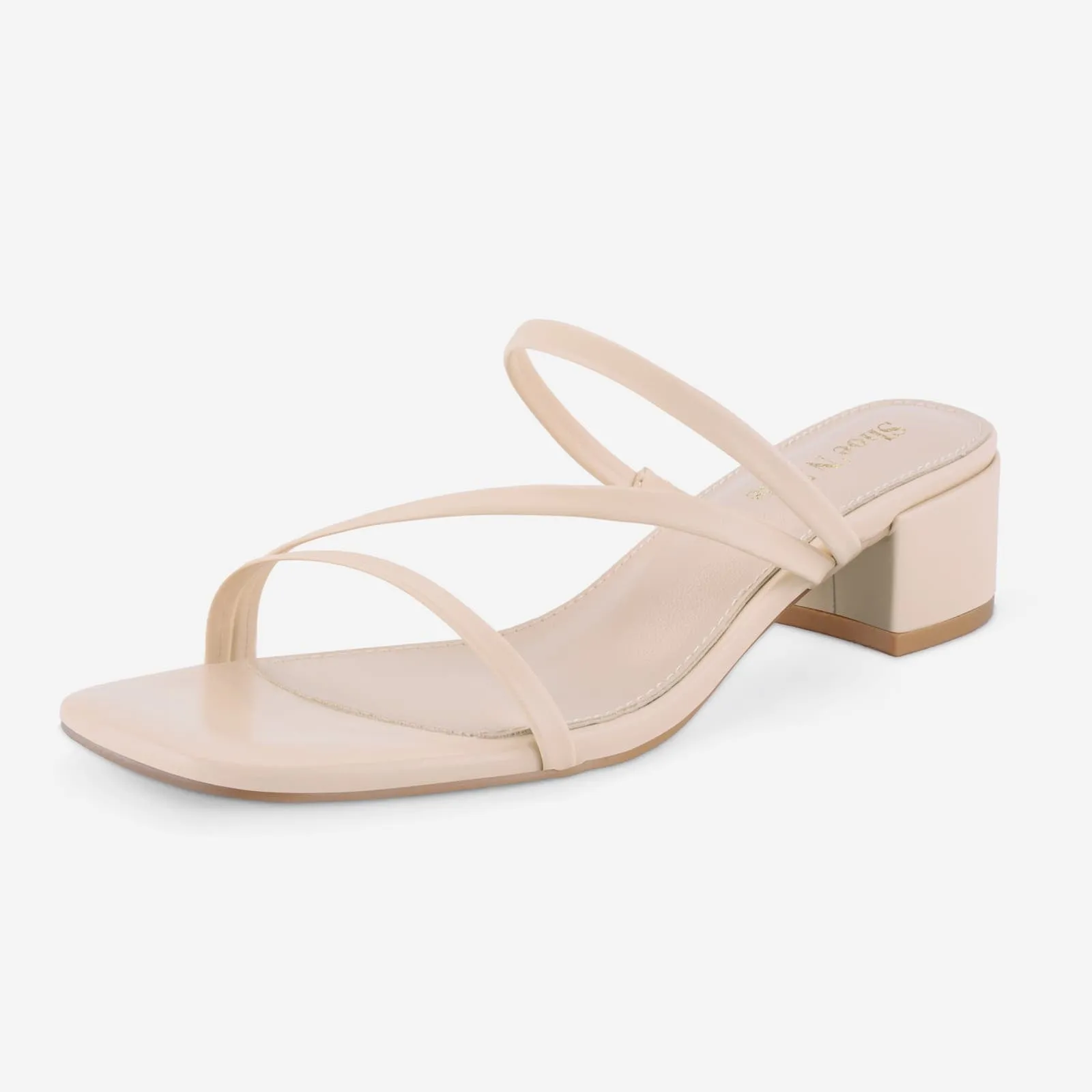 Low Square Toe Sandals