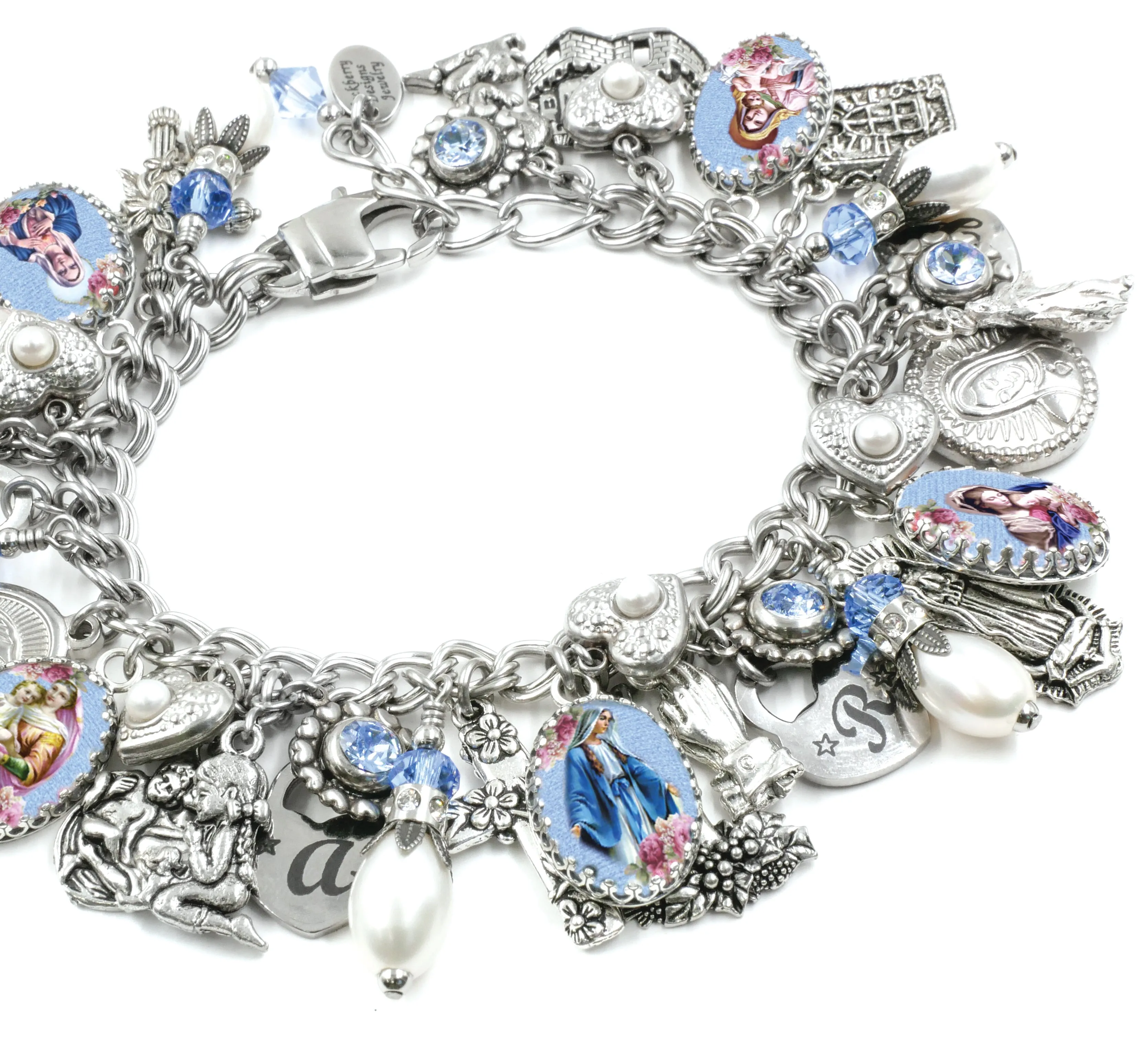 Madonna Pearl Charm Bracelet
