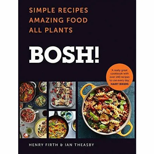 Mary berry cookery course and bosh!: simple recipes [hardcover] 2 books collection set