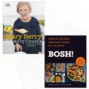 Mary berry cookery course and bosh!: simple recipes [hardcover] 2 books collection set