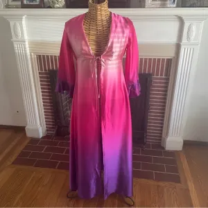 Mary Jo Bruno vintage silk robe S