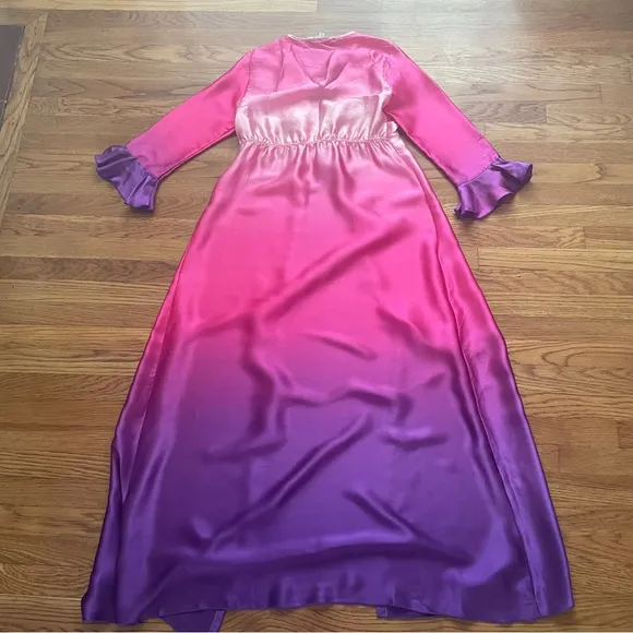 Mary Jo Bruno vintage silk robe S