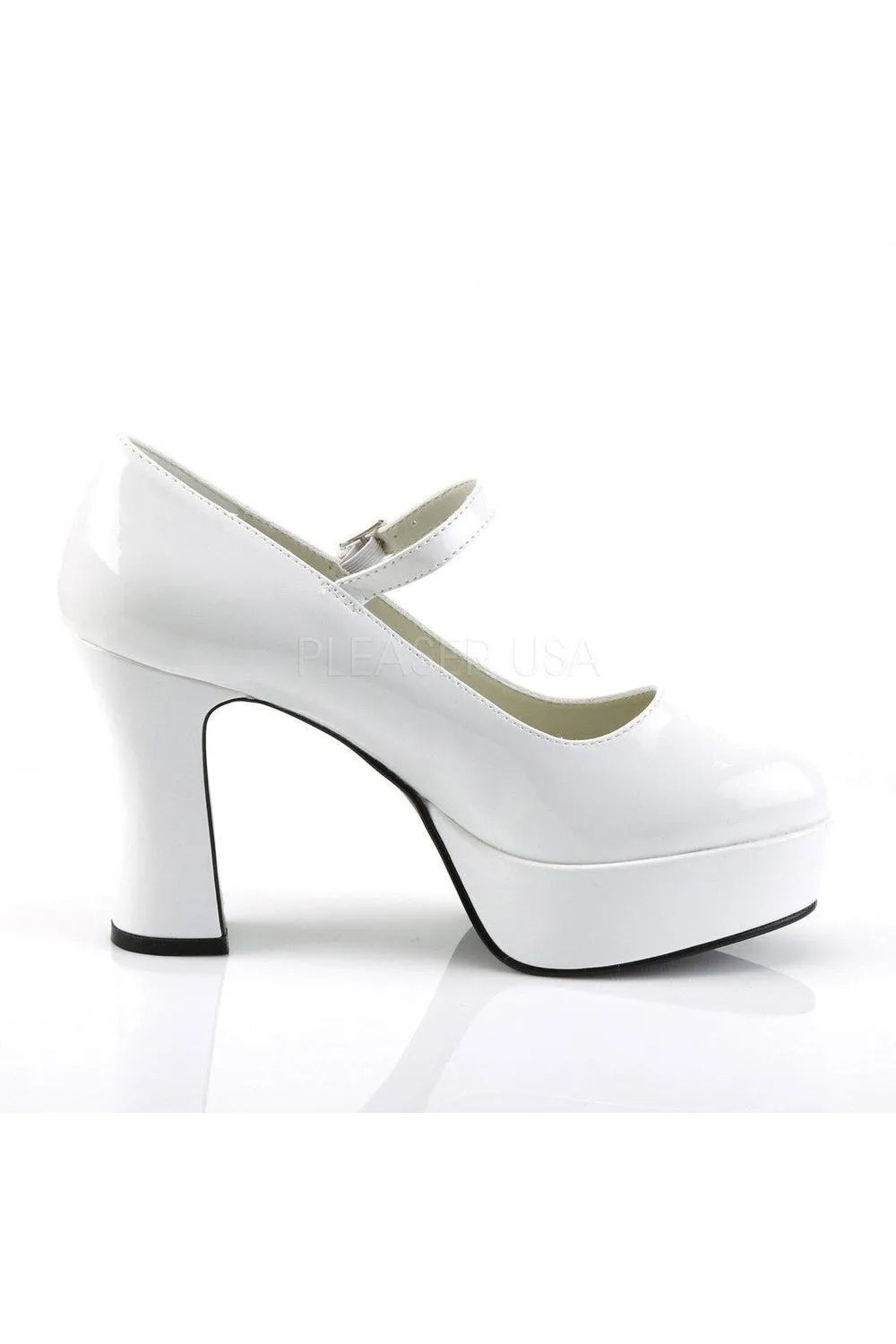 MARYJANE-50 Mary Jane | White Patent