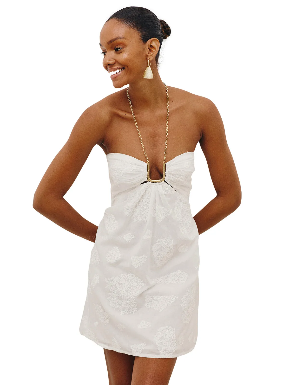 Maureen Detail Short Dress ::RET