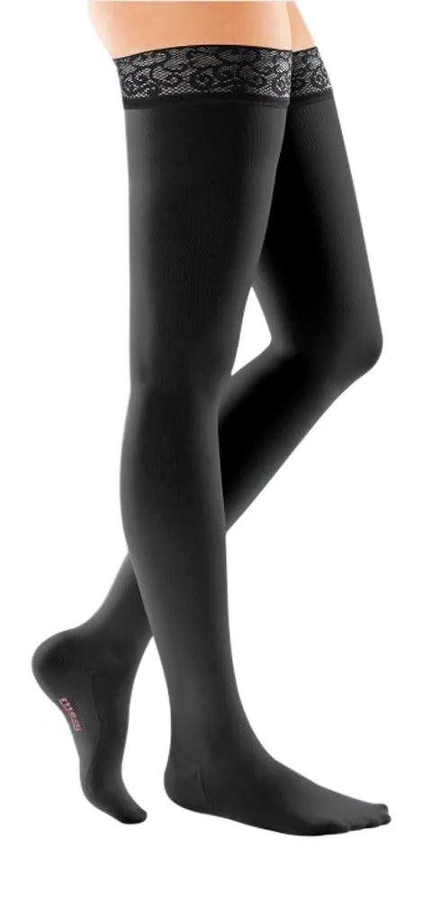 mediven comfort, 30-40 mmHg, Thigh High with Lace Top-Band, Closed Toe