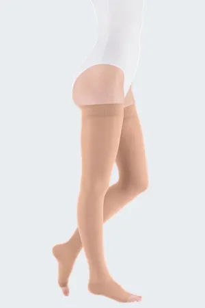 mediven plus Thigh High Compression Stocking   Silicone Band Caramel