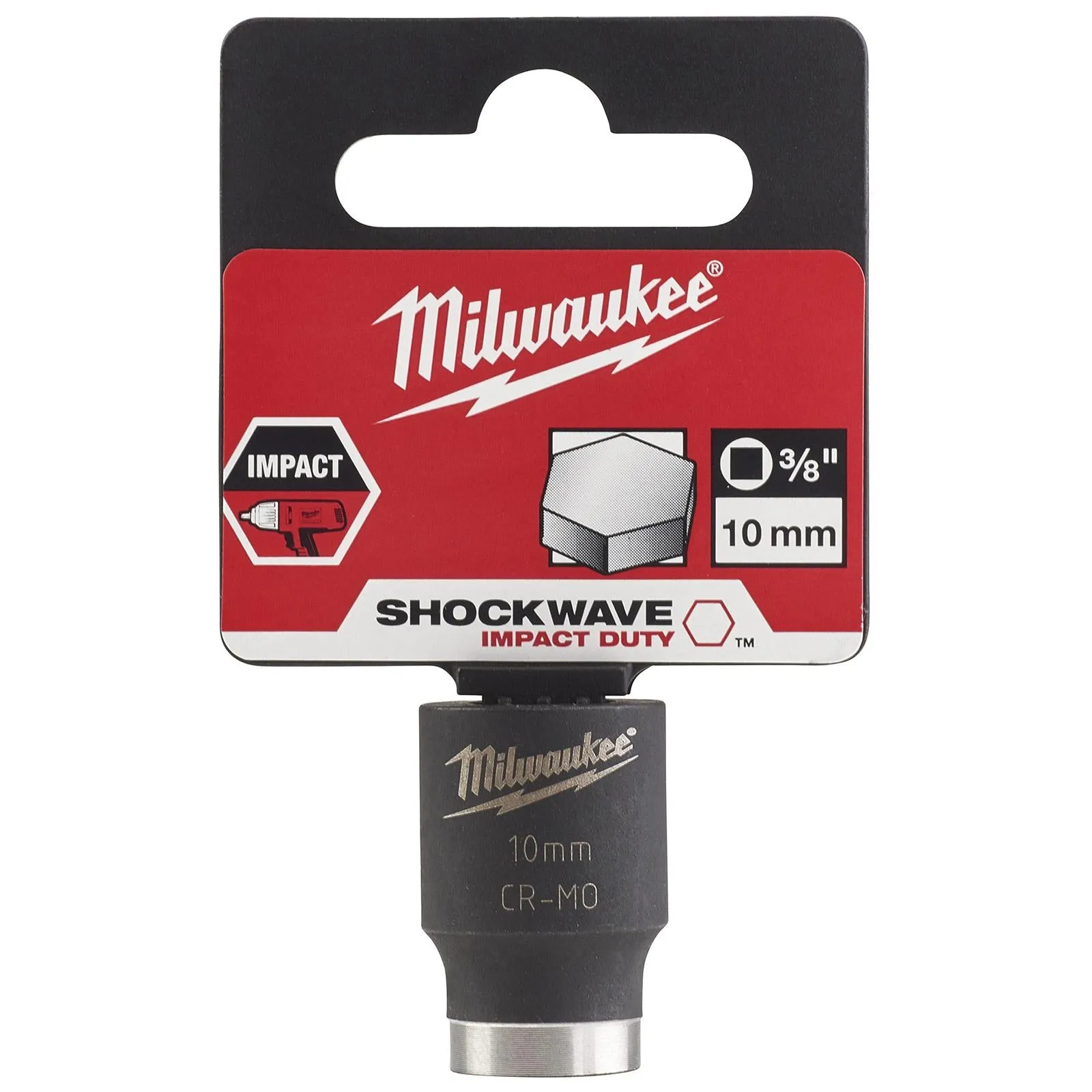 Milwaukee Impact Sockets 3/8" Drive Shockwave Impact Duty