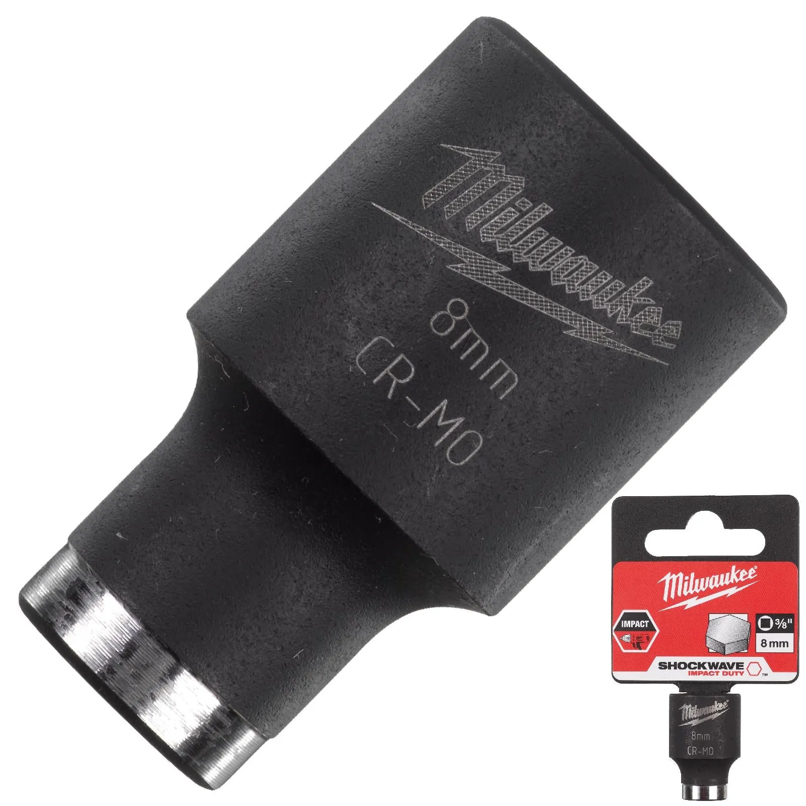 Milwaukee Impact Sockets 3/8" Drive Shockwave Impact Duty