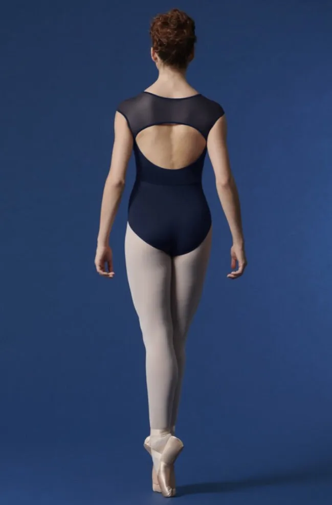Mirella Velvet Bodice Kyoto Cap Sleeve Leotard