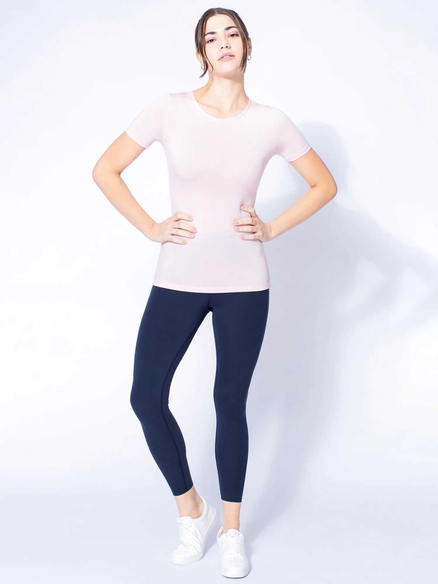 MODAL INTRO TEE, BALLET PINK