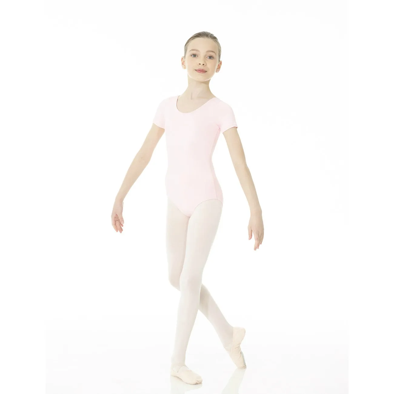 Mondor Essentials True Pink Short-Sleeved Leotard