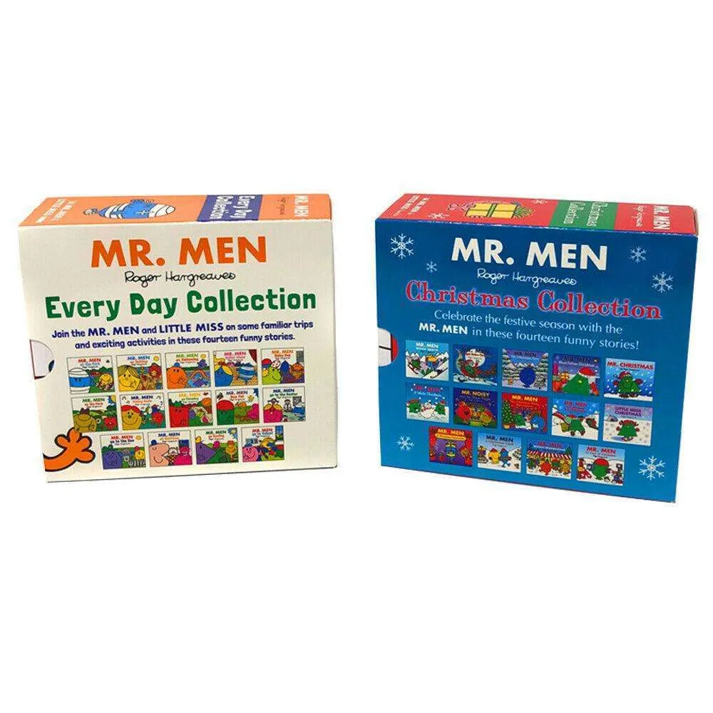 Mr Men and Little Miss Christmas & Mr Men and Little Miss Everyday Collection 28 Books Slipcase Set by Roger Hargreaves