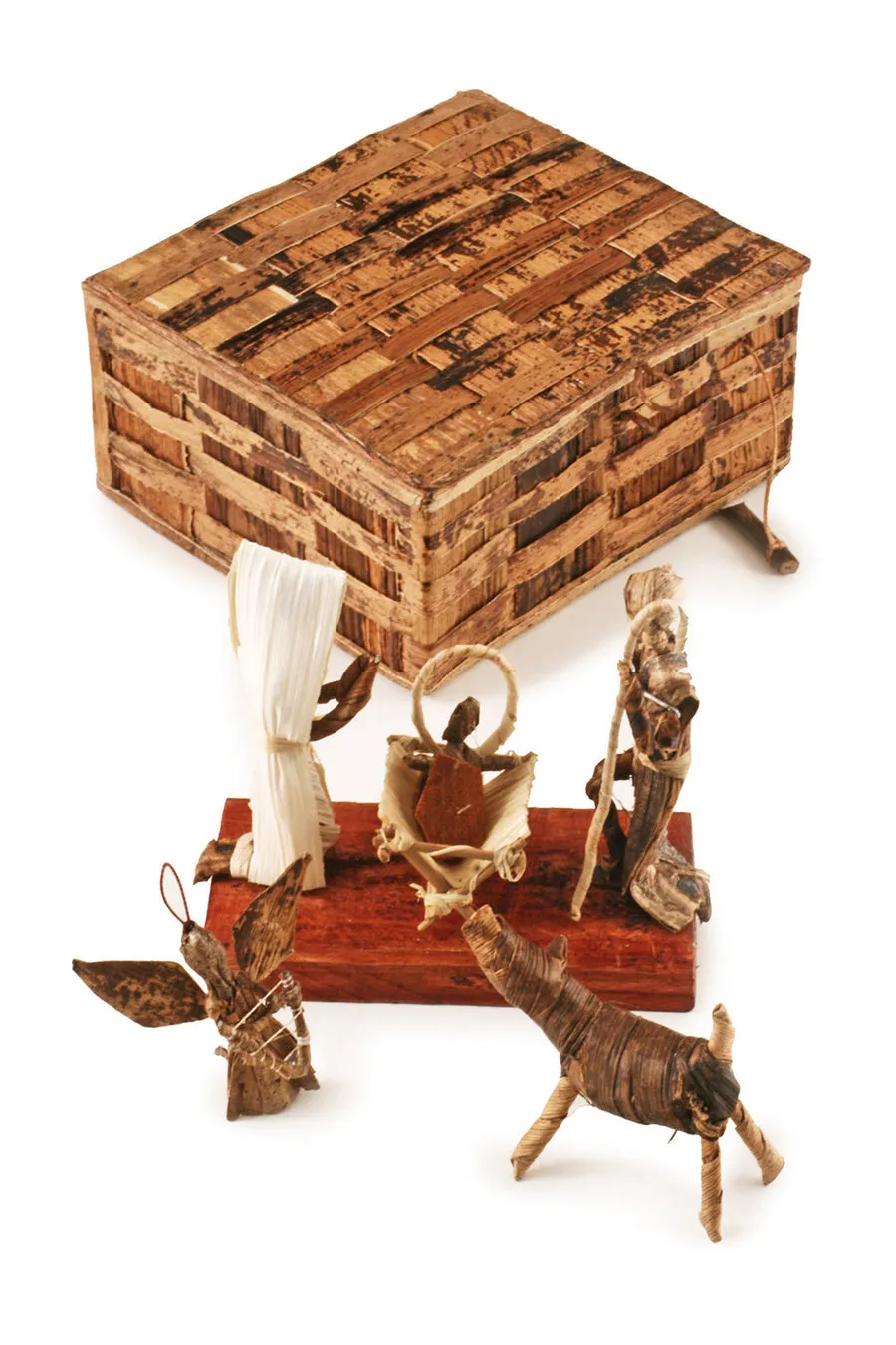 Nativity Box Set of Banana Fiber - S