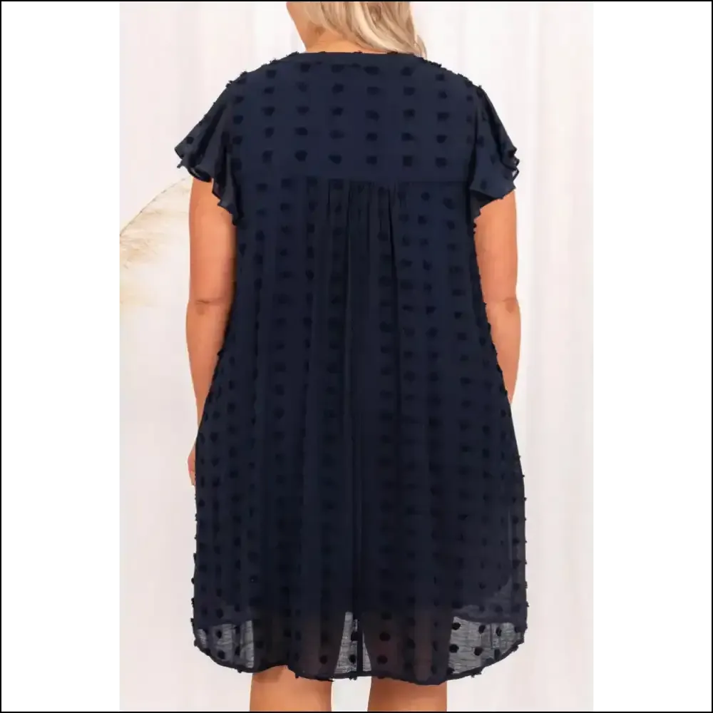 Navy Blue Swiss Dot Dress: so Comfy, Youll Forget Pants Exist 💙 Needful Things