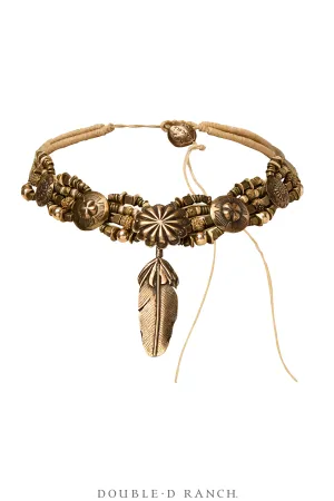 Necklace, MB, Collar, Feather Drop, Mummy's Bundle, Vintage, 3445