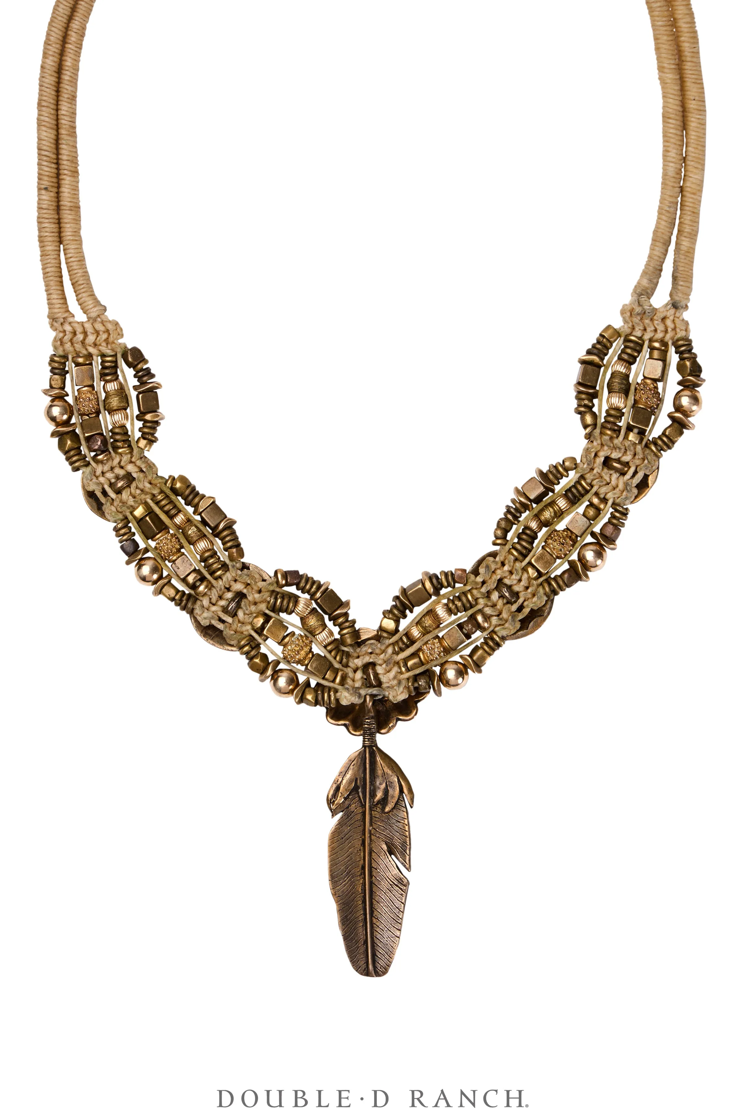 Necklace, MB, Collar, Feather Drop, Mummy's Bundle, Vintage, 3445