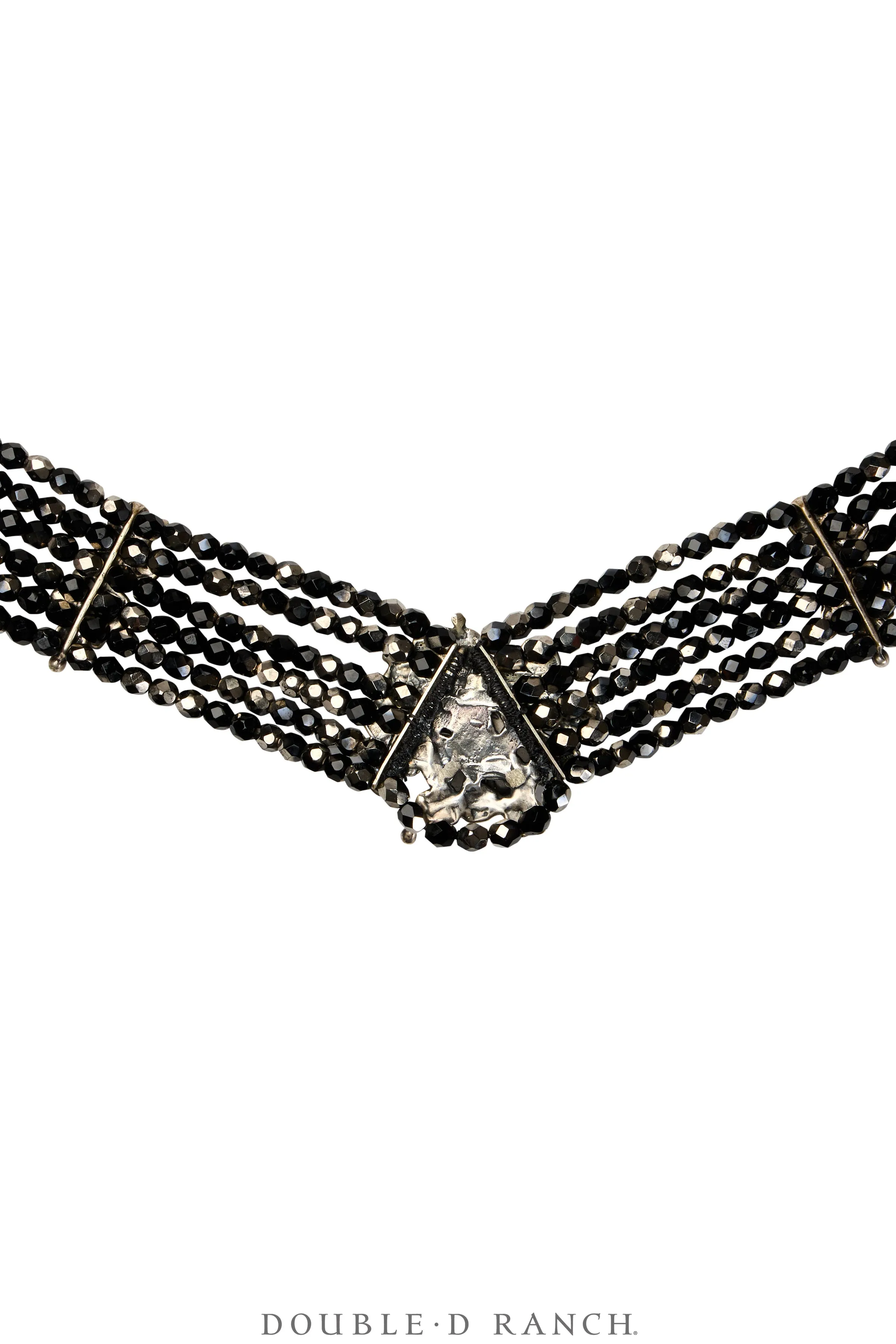Necklace, MB, Collar, Jet Faceted, Frog Fetish, Mummy's Bundle Hallmark, Vintage, 3467