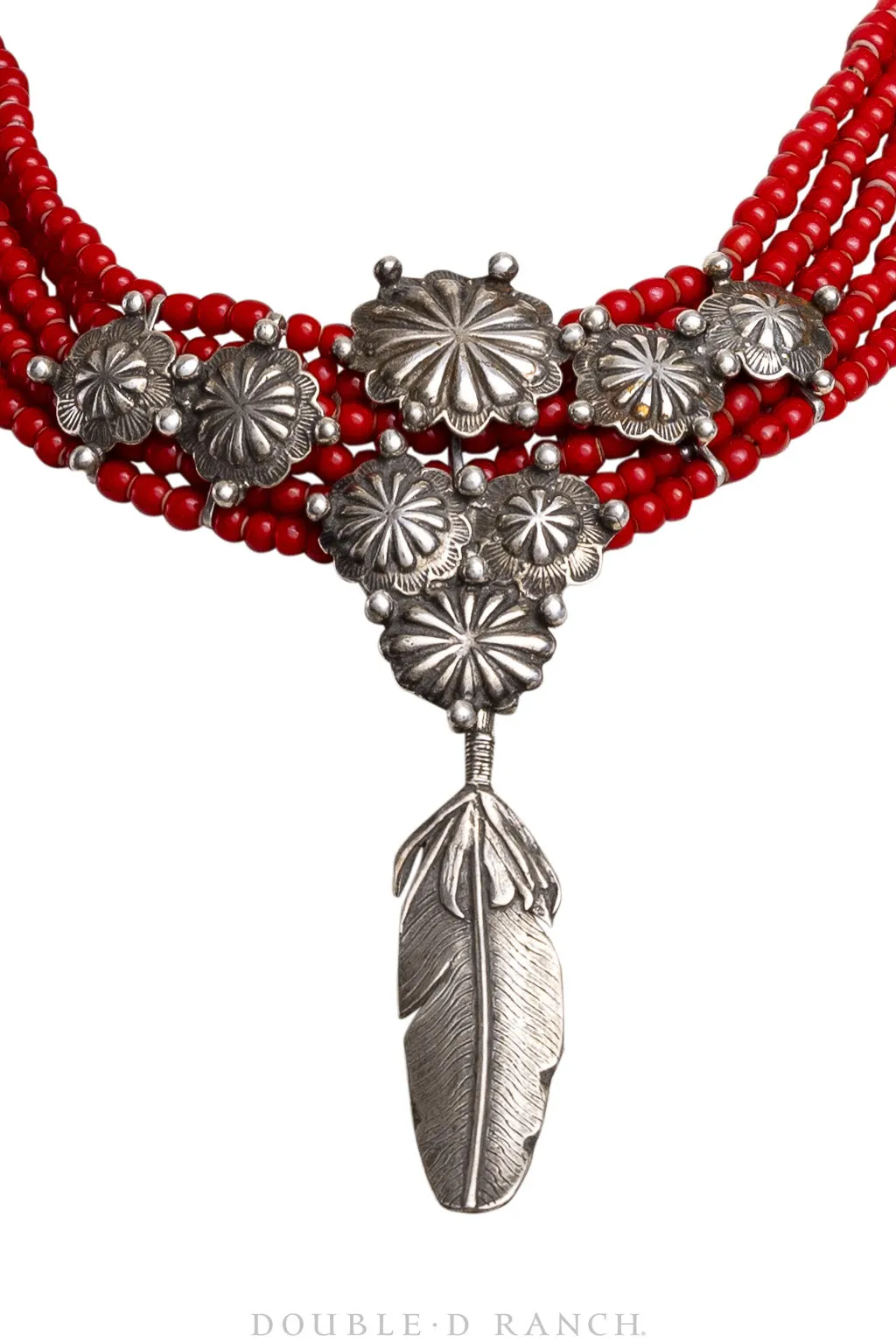 Necklace, Mummy's Bundle, Choker, Red Hearts, Hallmark, Vintage, 3281