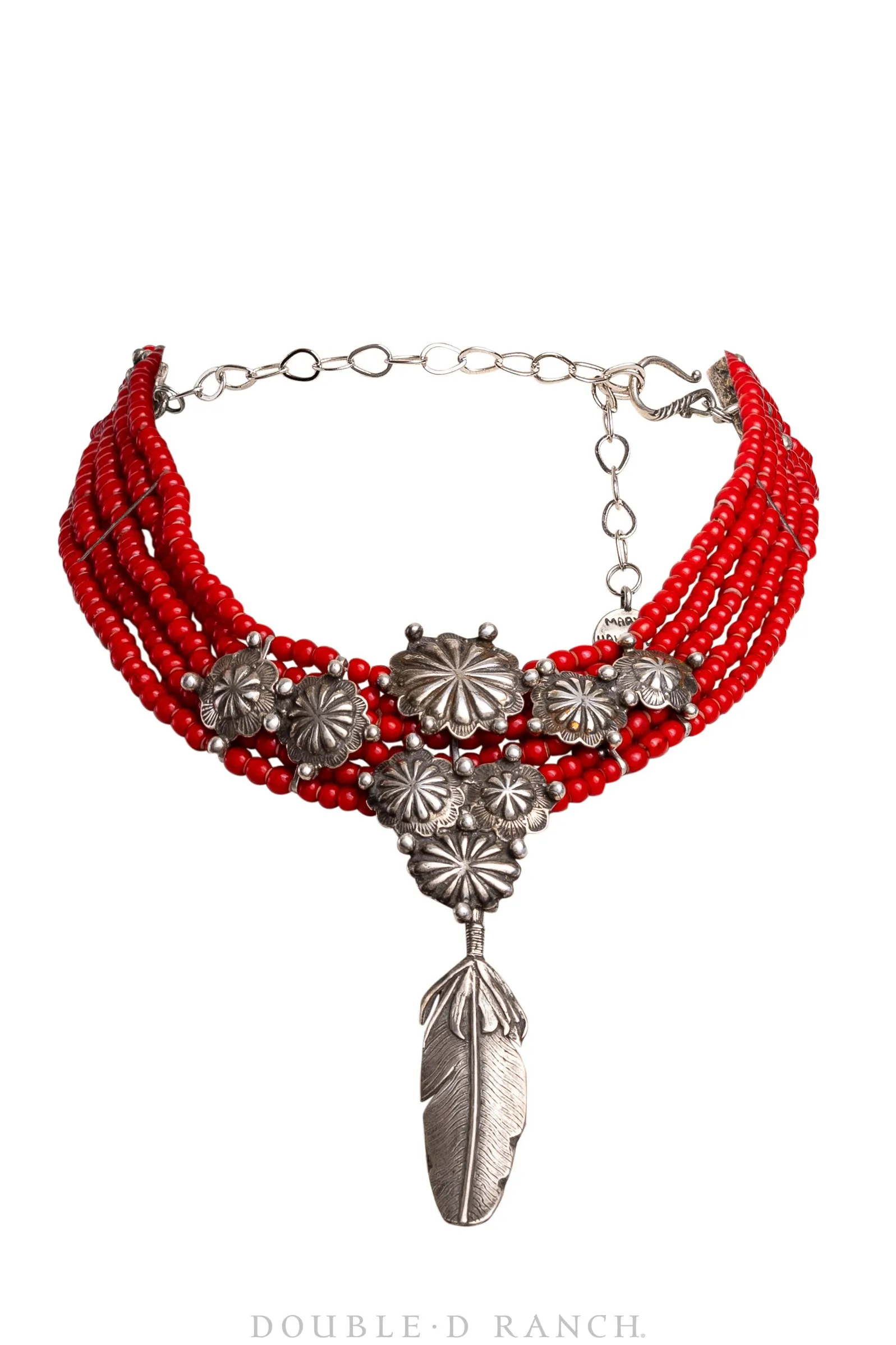 Necklace, Mummy's Bundle, Choker, Red Hearts, Hallmark, Vintage, 3281