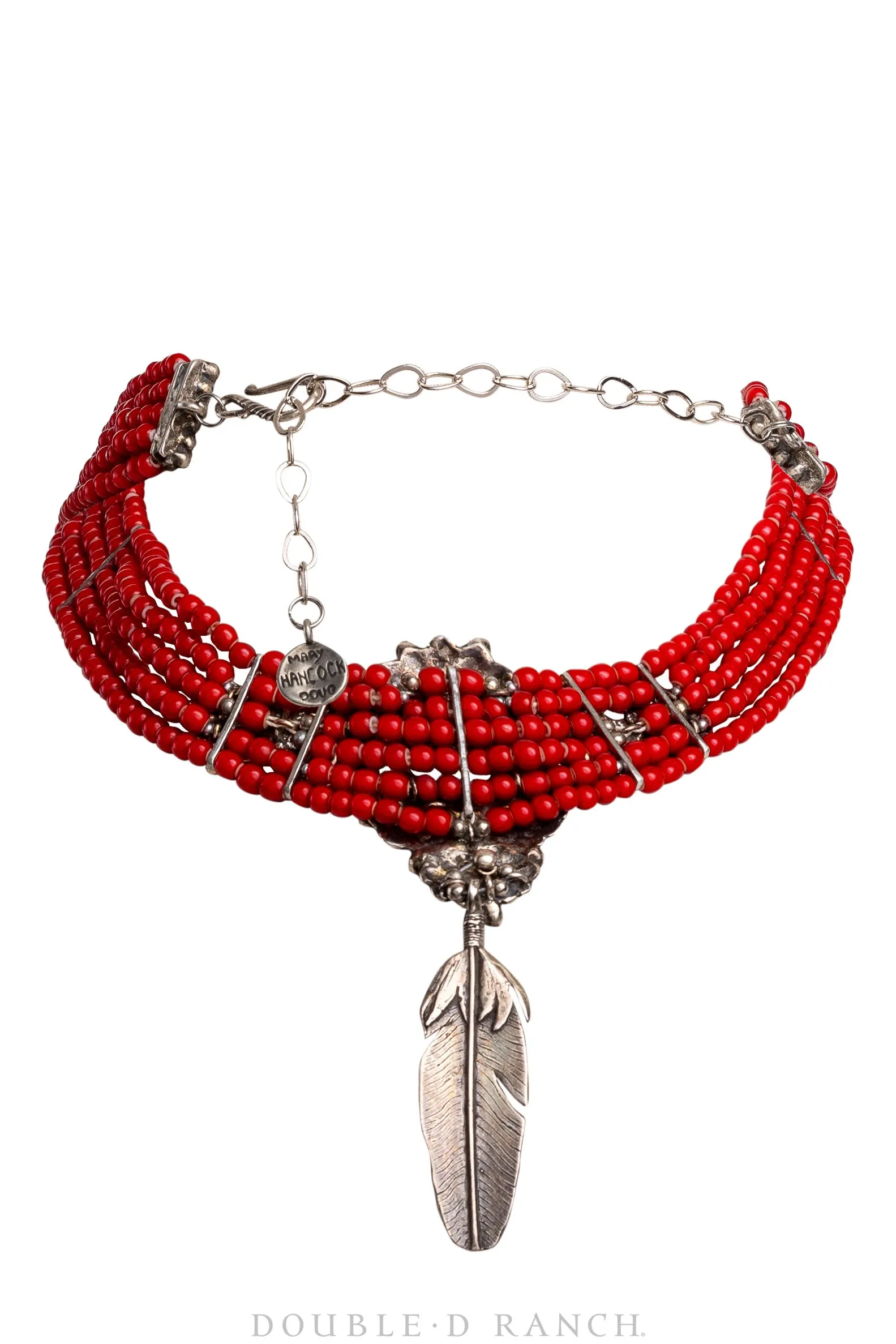 Necklace, Mummy's Bundle, Choker, Red Hearts, Hallmark, Vintage, 3281