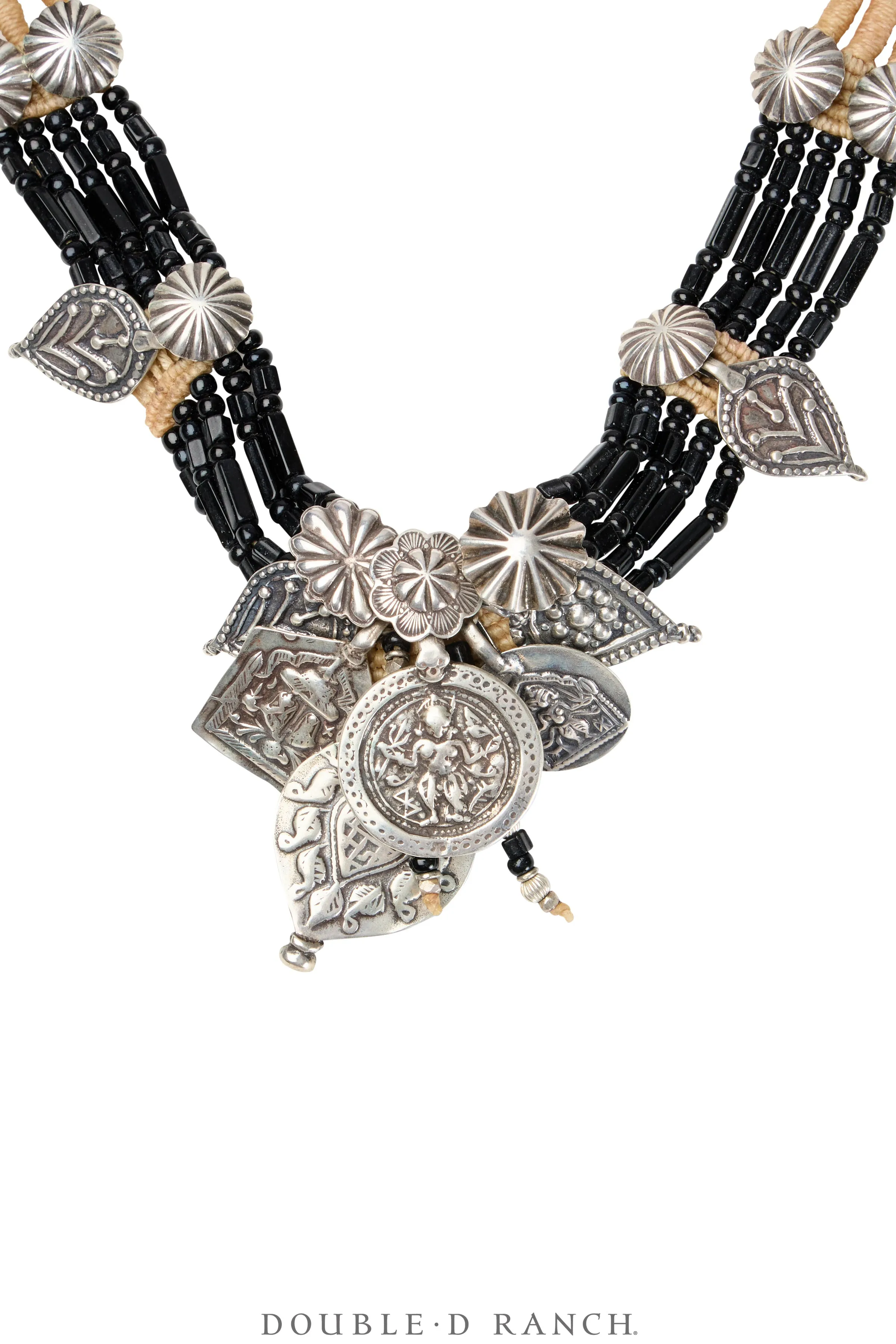 Necklace, Mummy's Bundle, Choker, Statement, Vintage, 3461