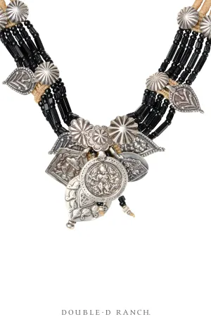 Necklace, Mummy's Bundle, Choker, Statement, Vintage, 3461