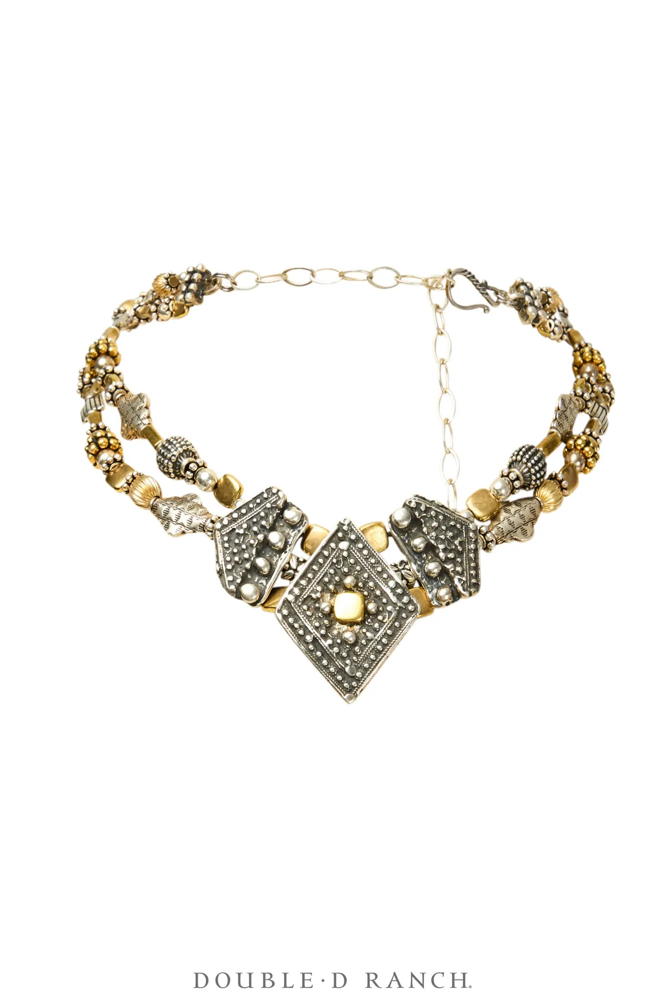 Necklace, Mummy's Bundle, Collar, Tibet Diamond With Mixed Metals, Hallmark, Vintage, 3316