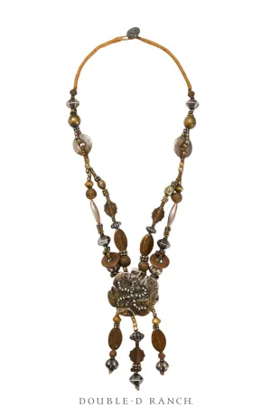 Necklace, Mummy's Bundle, Statement, Mixed Metals, Hallmark, Vintage, 3322
