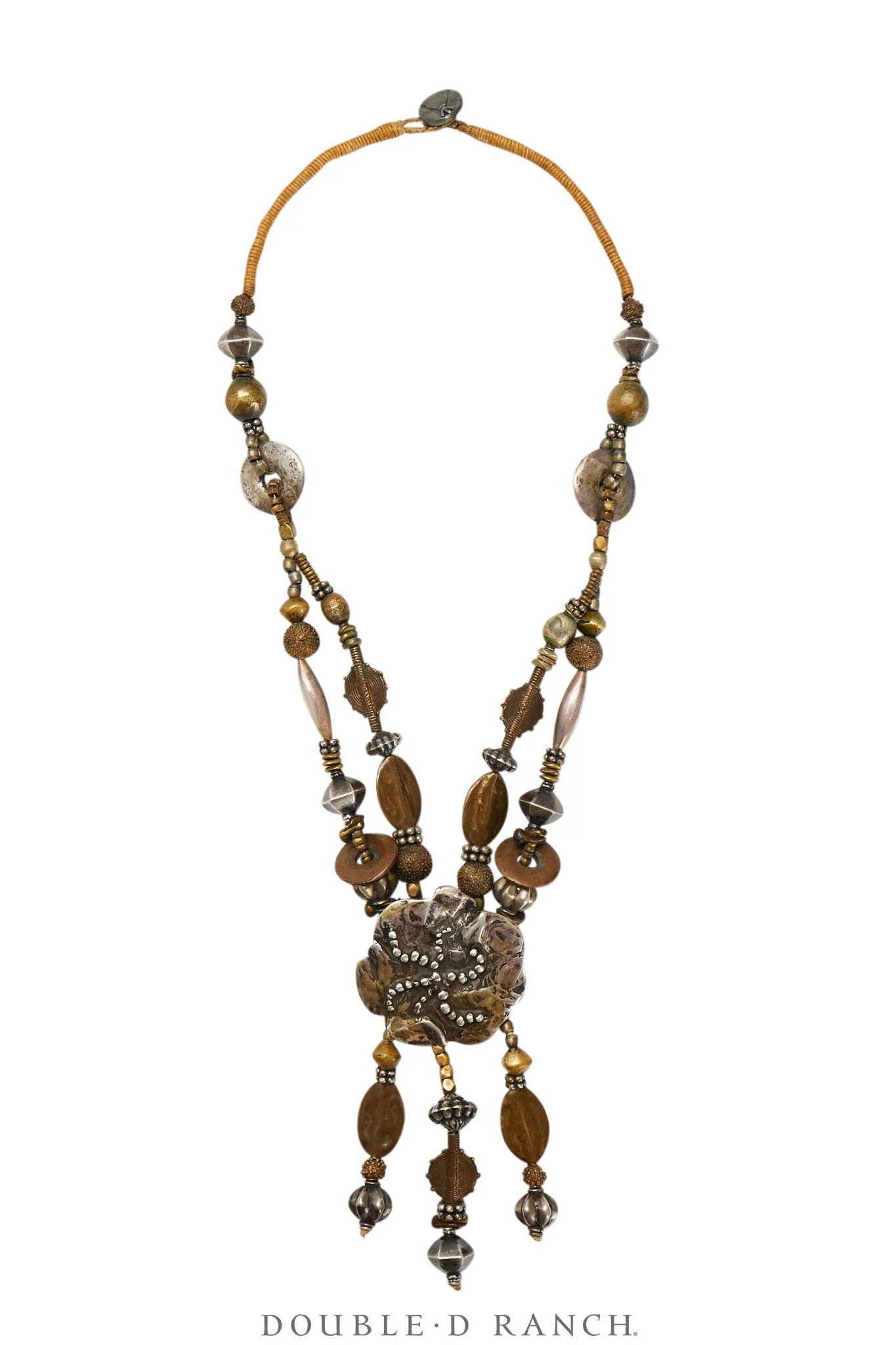 Necklace, Mummy's Bundle, Statement, Mixed Metals, Hallmark, Vintage, 3322